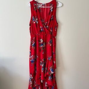 Beautiful Red Floral Dress